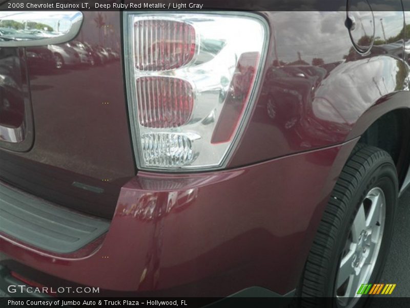 Deep Ruby Red Metallic / Light Gray 2008 Chevrolet Equinox LT