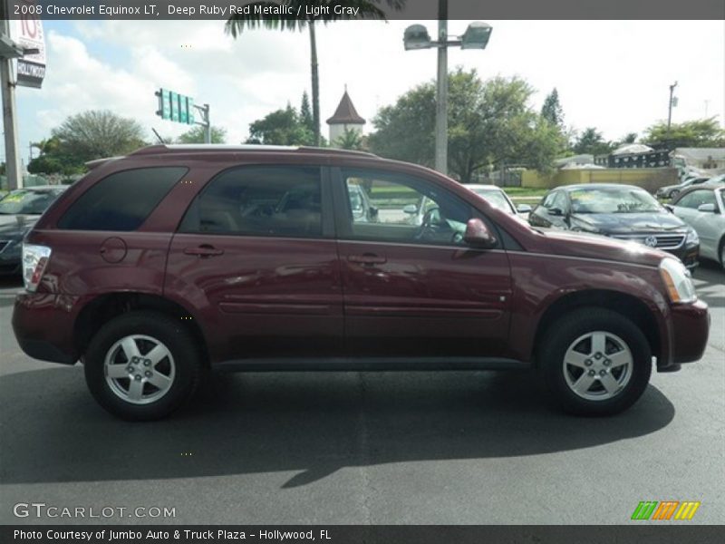 Deep Ruby Red Metallic / Light Gray 2008 Chevrolet Equinox LT