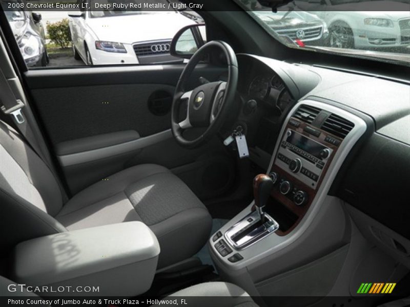 Deep Ruby Red Metallic / Light Gray 2008 Chevrolet Equinox LT