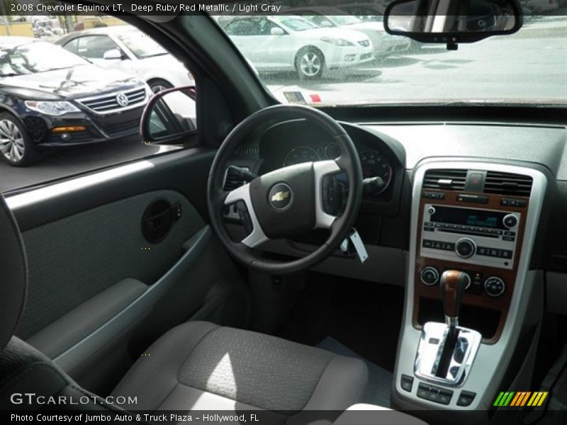 Deep Ruby Red Metallic / Light Gray 2008 Chevrolet Equinox LT