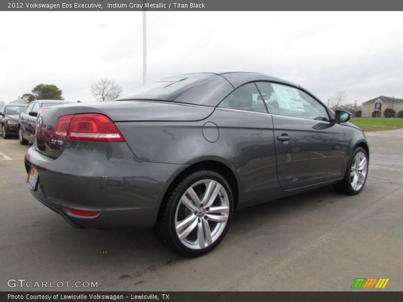 Indium Gray Metallic / Titan Black 2012 Volkswagen Eos Executive