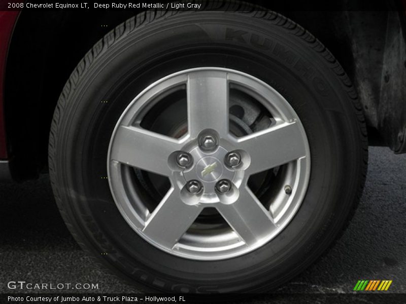 Deep Ruby Red Metallic / Light Gray 2008 Chevrolet Equinox LT