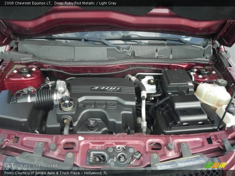 Deep Ruby Red Metallic / Light Gray 2008 Chevrolet Equinox LT