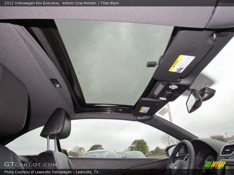 Indium Gray Metallic / Titan Black 2012 Volkswagen Eos Executive