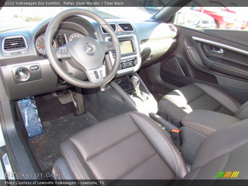 Reflex Silver Metallic / Titan Black 2012 Volkswagen Eos Komfort
