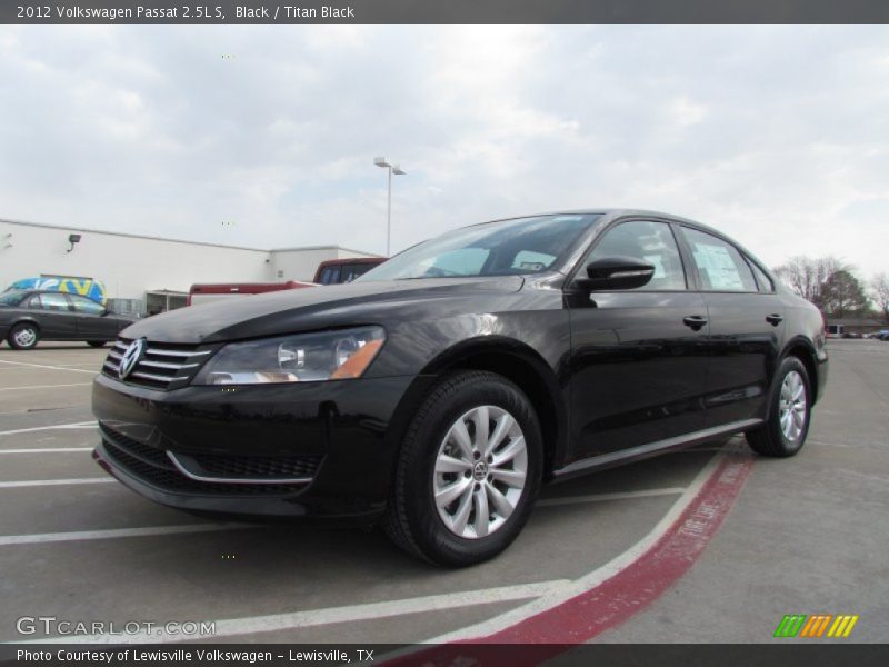 Black / Titan Black 2012 Volkswagen Passat 2.5L S