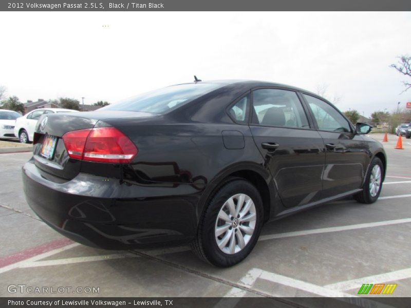 Black / Titan Black 2012 Volkswagen Passat 2.5L S