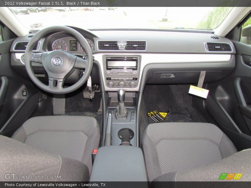 Black / Titan Black 2012 Volkswagen Passat 2.5L S
