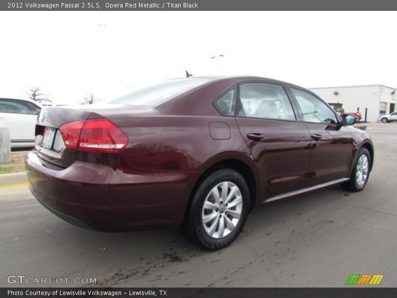 Opera Red Metallic / Titan Black 2012 Volkswagen Passat 2.5L S
