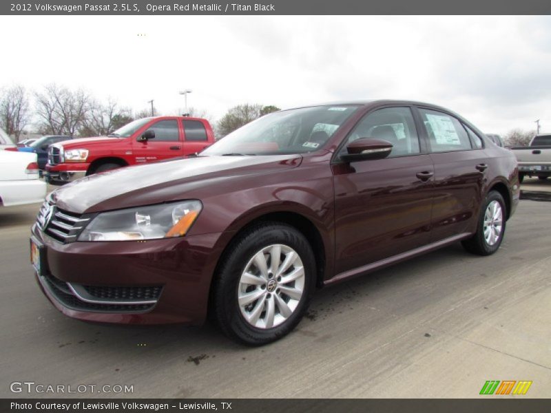 Opera Red Metallic / Titan Black 2012 Volkswagen Passat 2.5L S
