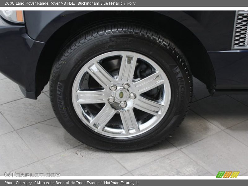 Buckingham Blue Metallic / Ivory 2008 Land Rover Range Rover V8 HSE