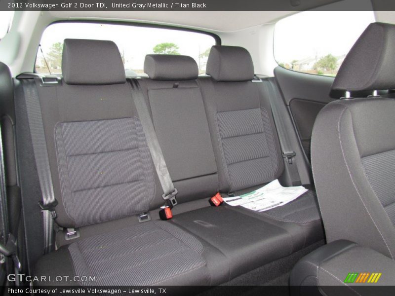 Rear Seat of 2012 Golf 2 Door TDI