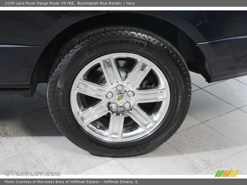 Buckingham Blue Metallic / Ivory 2008 Land Rover Range Rover V8 HSE
