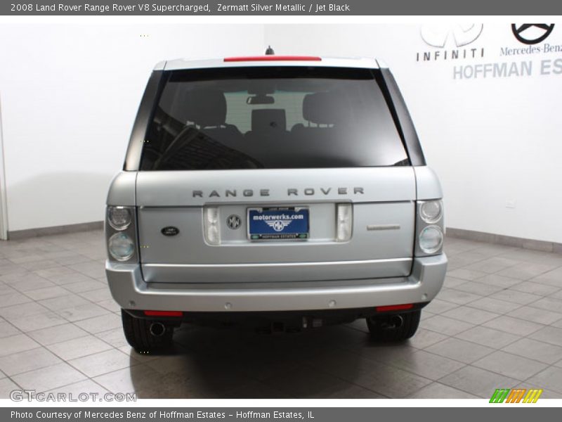 Zermatt Silver Metallic / Jet Black 2008 Land Rover Range Rover V8 Supercharged