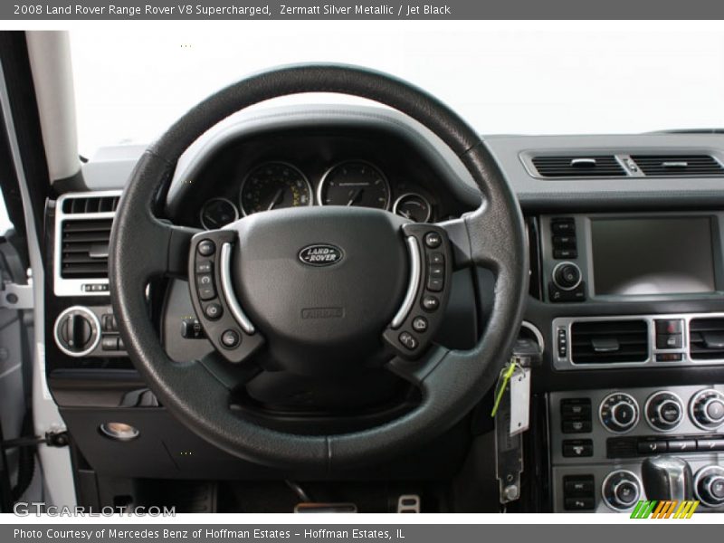 Zermatt Silver Metallic / Jet Black 2008 Land Rover Range Rover V8 Supercharged