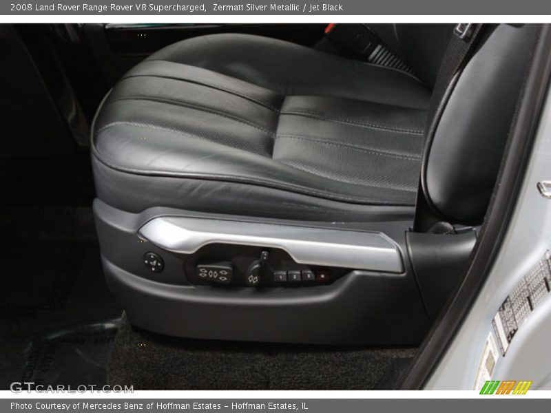 Zermatt Silver Metallic / Jet Black 2008 Land Rover Range Rover V8 Supercharged