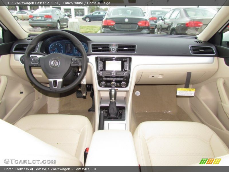 Candy White / Cornsilk Beige 2012 Volkswagen Passat 2.5L SE