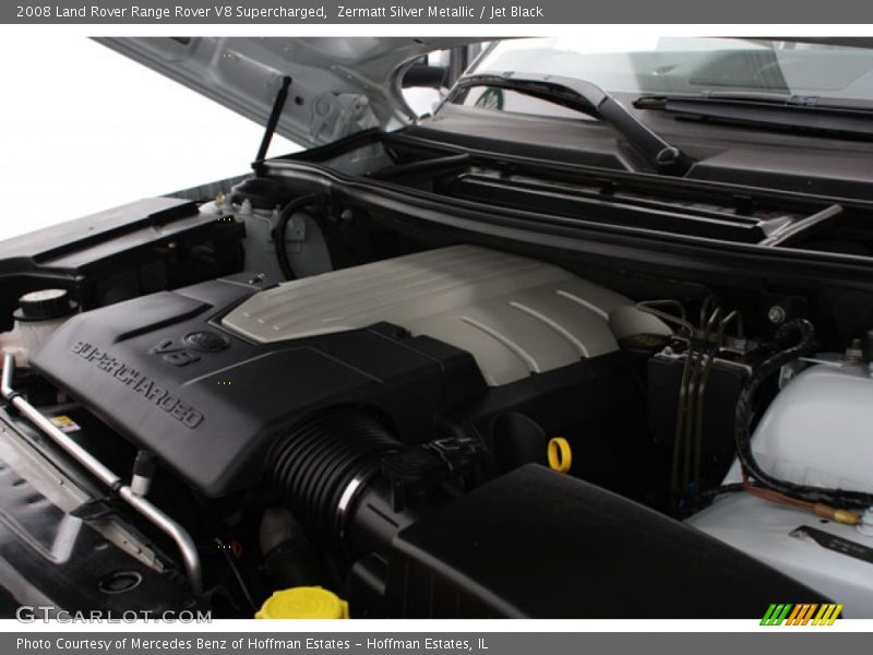 Zermatt Silver Metallic / Jet Black 2008 Land Rover Range Rover V8 Supercharged