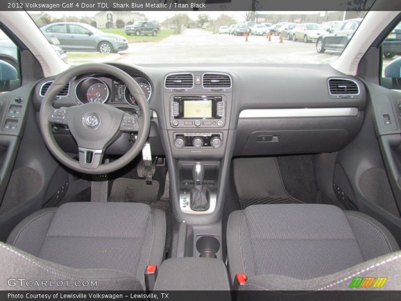 Shark Blue Metallic / Titan Black 2012 Volkswagen Golf 4 Door TDI