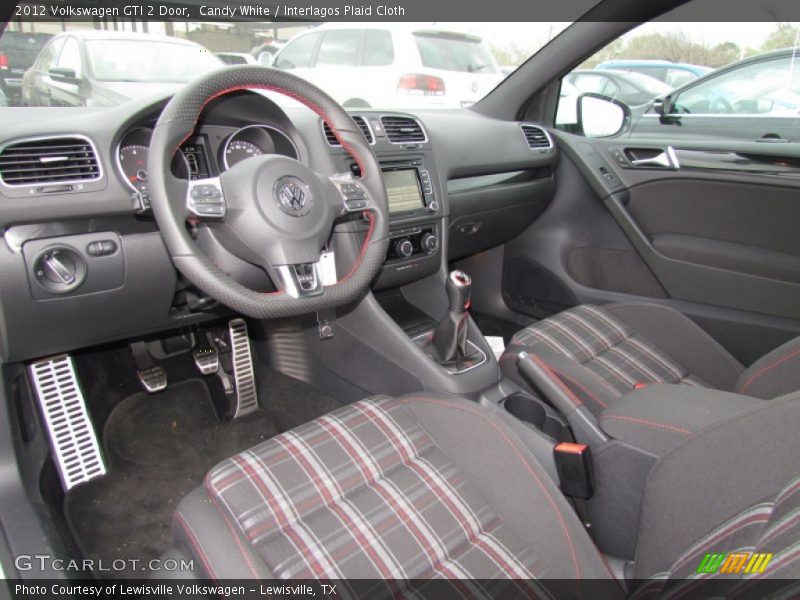  2012 GTI 2 Door Interlagos Plaid Cloth Interior