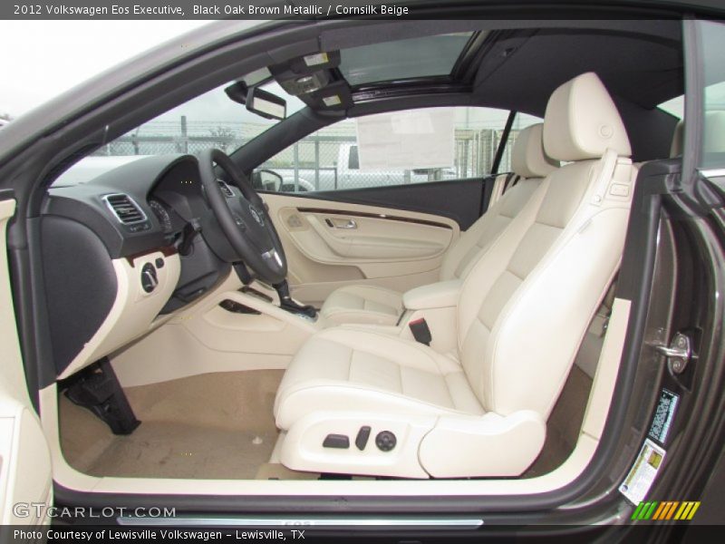 Black Oak Brown Metallic / Cornsilk Beige 2012 Volkswagen Eos Executive