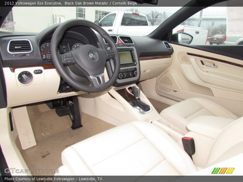 Black Oak Brown Metallic / Cornsilk Beige 2012 Volkswagen Eos Executive