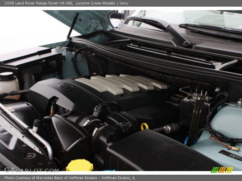 Lucerne Green Metallic / Ivory 2008 Land Rover Range Rover V8 HSE