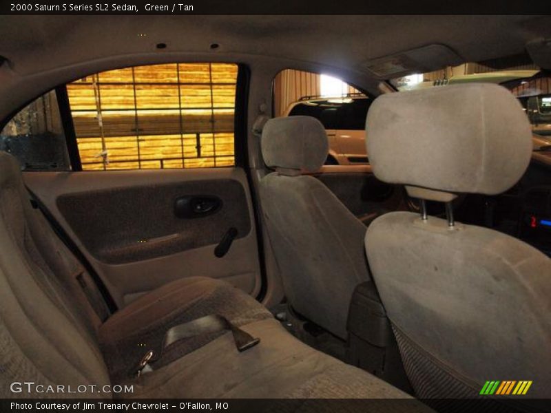 Green / Tan 2000 Saturn S Series SL2 Sedan