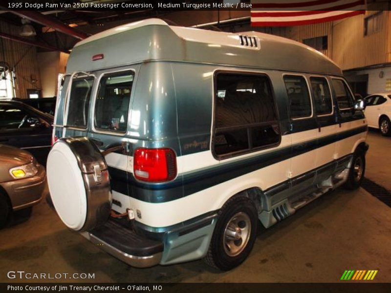 Medium Turquoise Metallic / Blue 1995 Dodge Ram Van 2500 Passenger Conversion