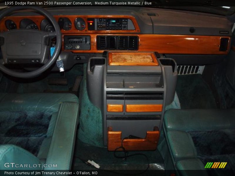 Medium Turquoise Metallic / Blue 1995 Dodge Ram Van 2500 Passenger Conversion