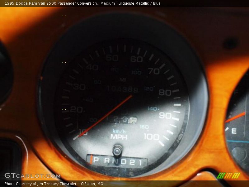 Medium Turquoise Metallic / Blue 1995 Dodge Ram Van 2500 Passenger Conversion