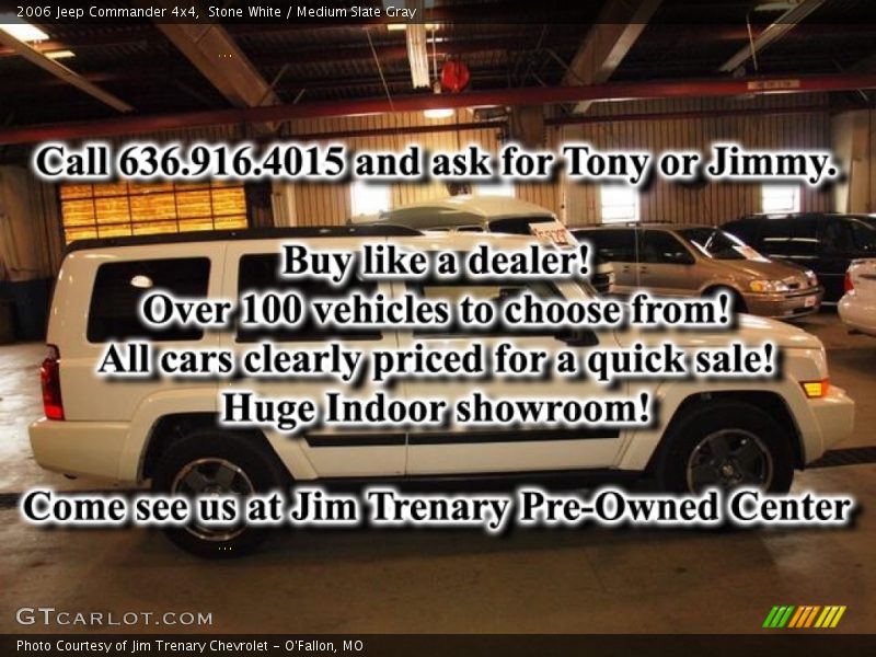 Stone White / Medium Slate Gray 2006 Jeep Commander 4x4