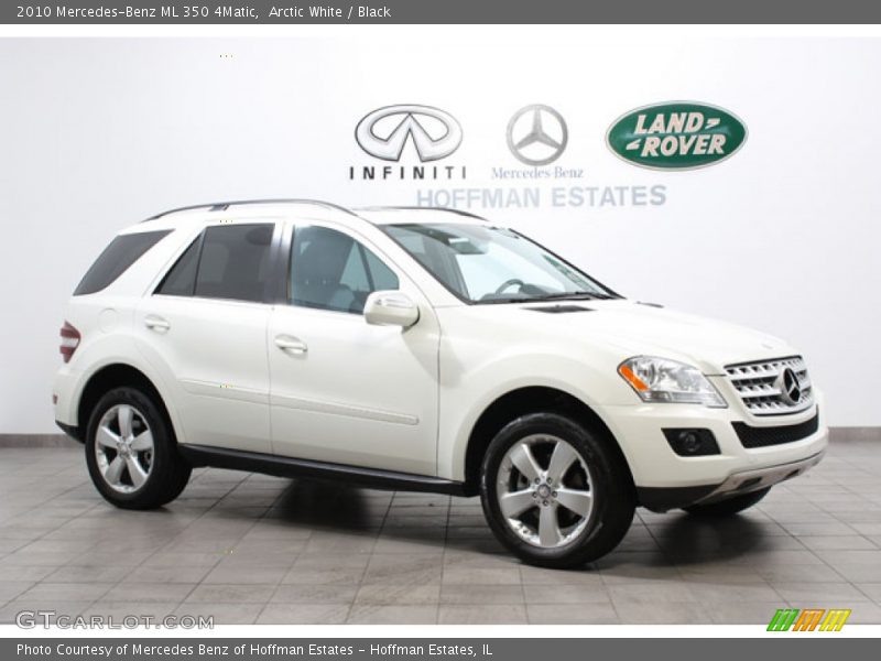 Arctic White / Black 2010 Mercedes-Benz ML 350 4Matic