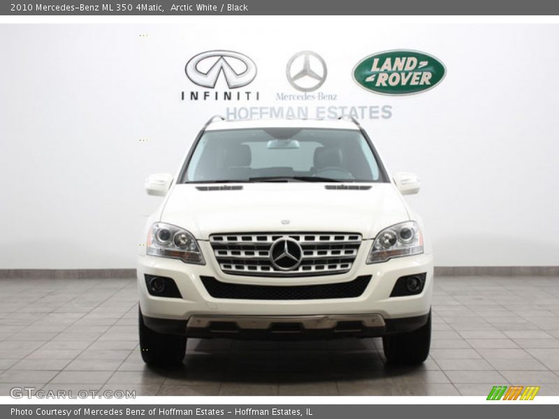 Arctic White / Black 2010 Mercedes-Benz ML 350 4Matic