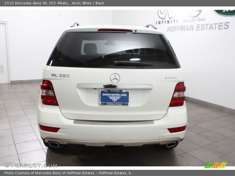 Arctic White / Black 2010 Mercedes-Benz ML 350 4Matic