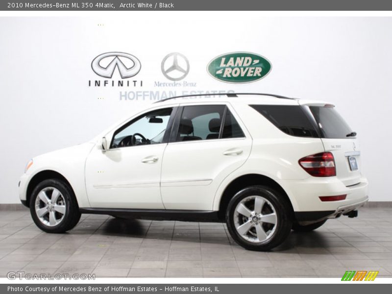Arctic White / Black 2010 Mercedes-Benz ML 350 4Matic