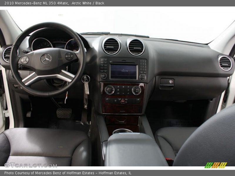 Arctic White / Black 2010 Mercedes-Benz ML 350 4Matic