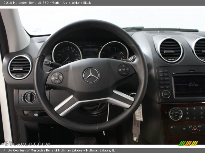 Arctic White / Black 2010 Mercedes-Benz ML 350 4Matic
