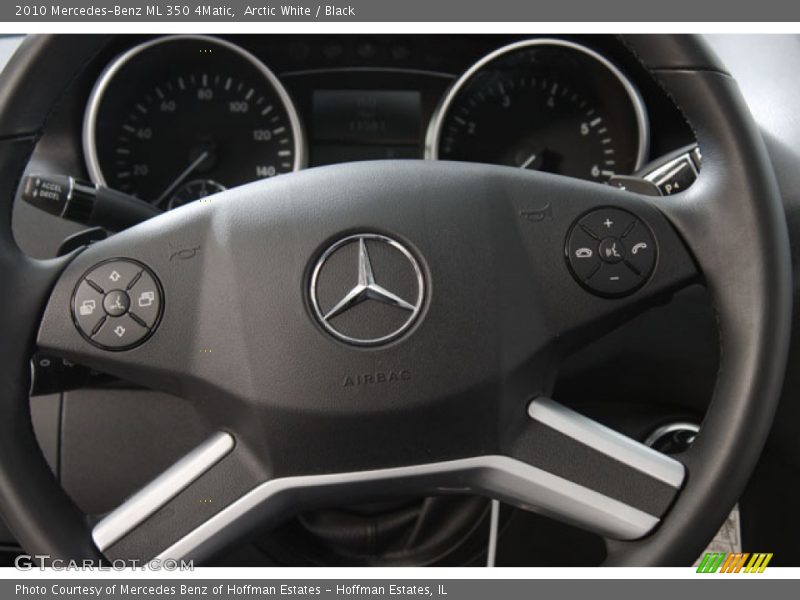Arctic White / Black 2010 Mercedes-Benz ML 350 4Matic