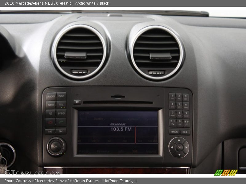 Arctic White / Black 2010 Mercedes-Benz ML 350 4Matic