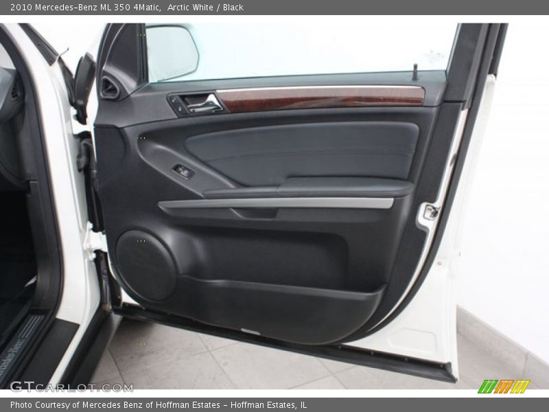 Arctic White / Black 2010 Mercedes-Benz ML 350 4Matic