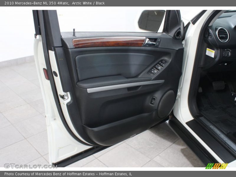 Arctic White / Black 2010 Mercedes-Benz ML 350 4Matic