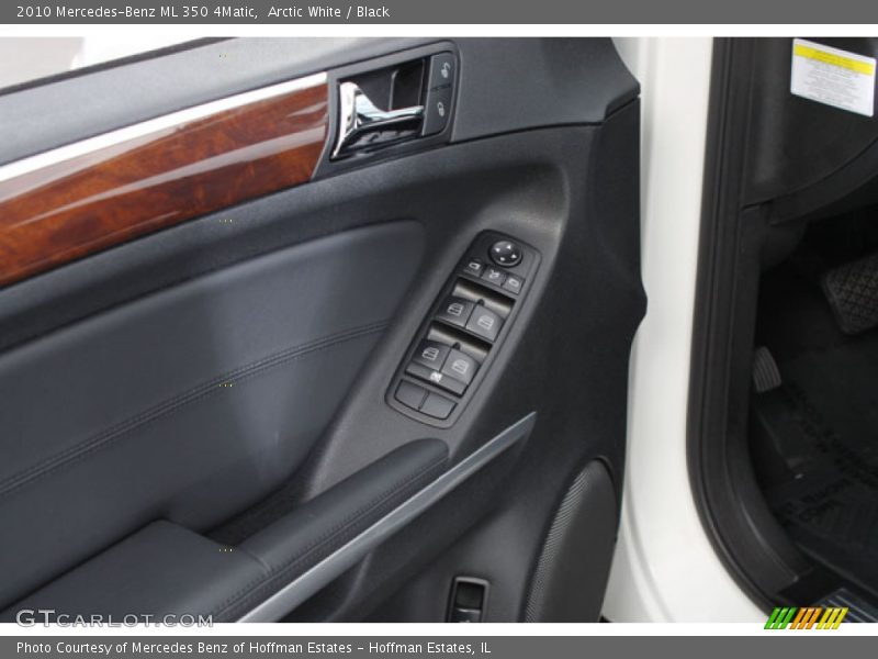 Arctic White / Black 2010 Mercedes-Benz ML 350 4Matic
