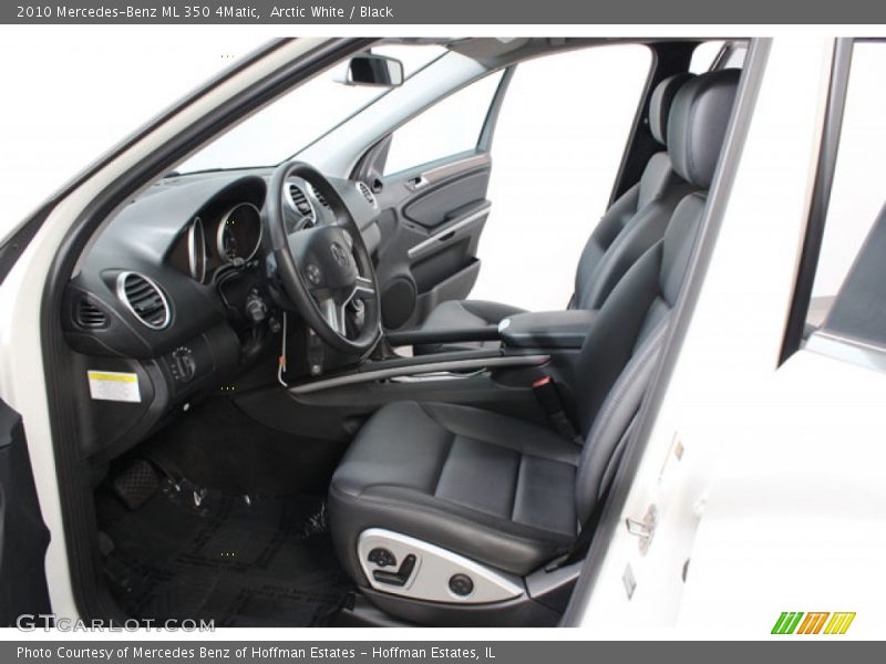 Arctic White / Black 2010 Mercedes-Benz ML 350 4Matic