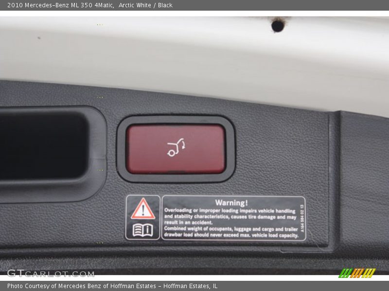 Arctic White / Black 2010 Mercedes-Benz ML 350 4Matic