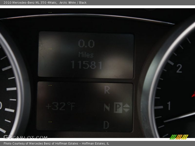 Arctic White / Black 2010 Mercedes-Benz ML 350 4Matic