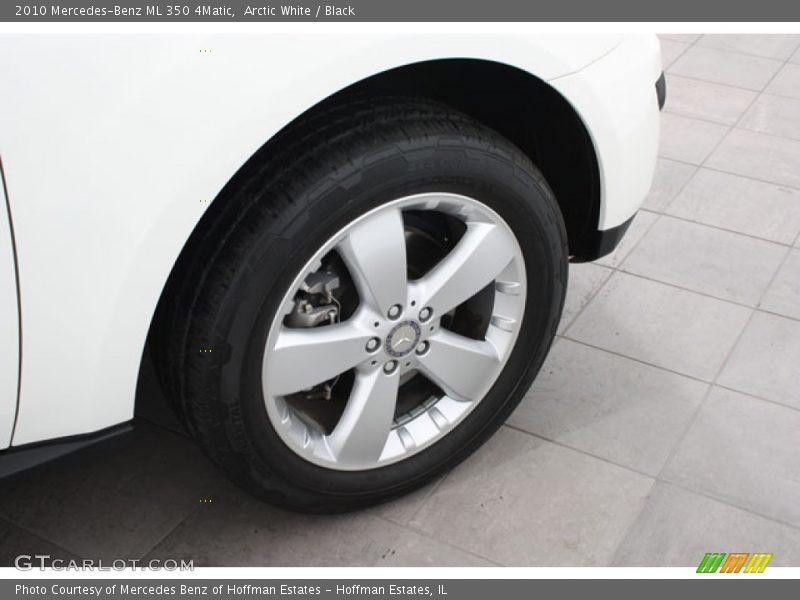 Arctic White / Black 2010 Mercedes-Benz ML 350 4Matic