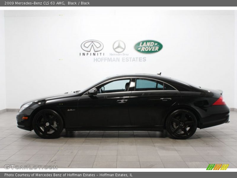 Black / Black 2009 Mercedes-Benz CLS 63 AMG