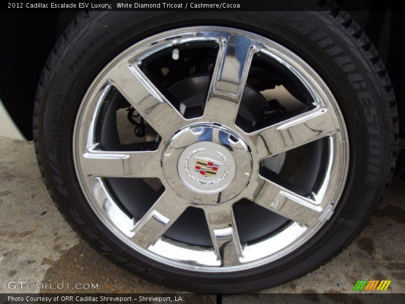 White Diamond Tricoat / Cashmere/Cocoa 2012 Cadillac Escalade ESV Luxury