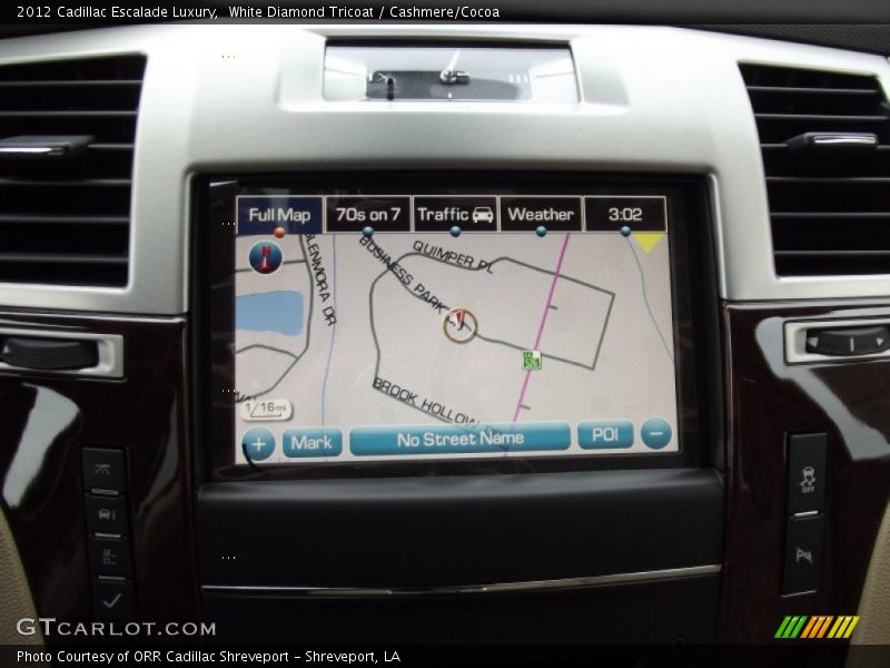 White Diamond Tricoat / Cashmere/Cocoa 2012 Cadillac Escalade Luxury